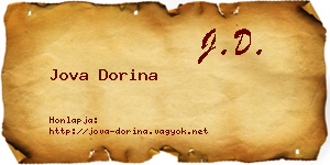 Jova Dorina névjegykártya