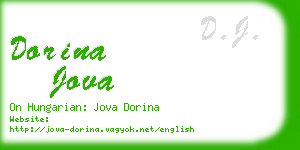 dorina jova business card